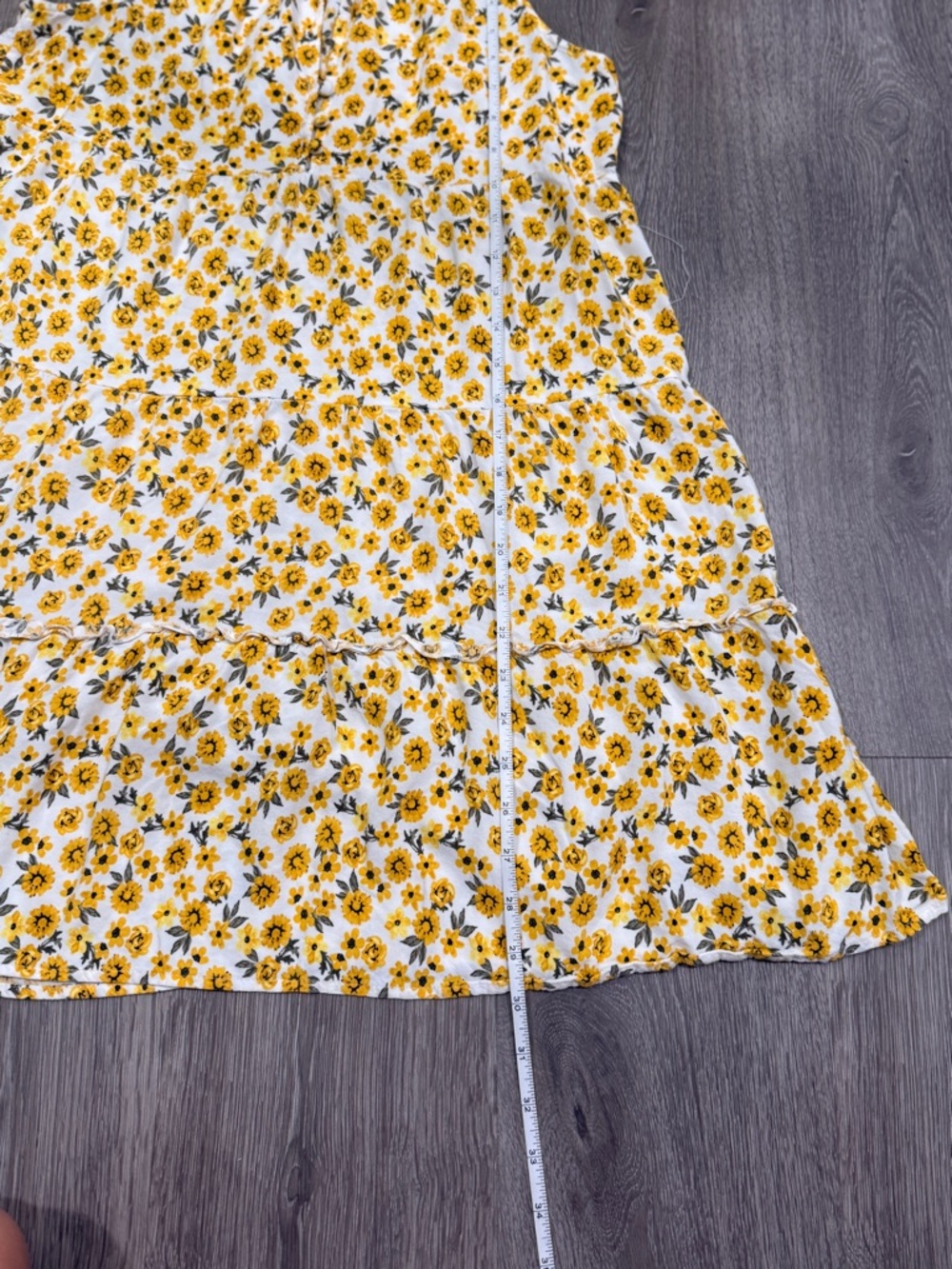 Justify Yellow Floral Tie-Neck Mini Dress - Picture 9 of 11
